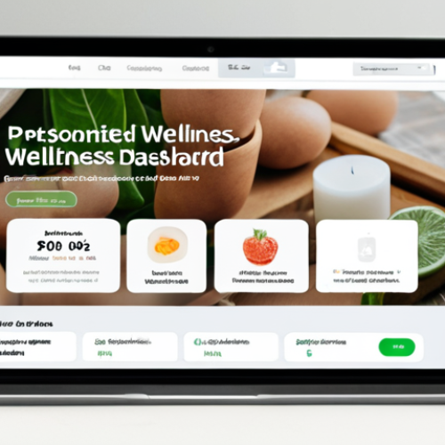 Image Prompt 1: Personalized Wellness Dashboard**