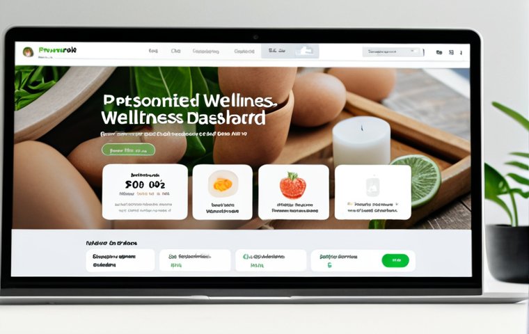 Image Prompt 1: Personalized Wellness Dashboard**