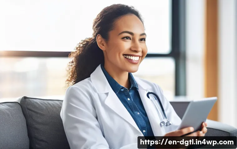 디지털 헬스케어와 시간이 절약되는 방법 - **Prompt:** A diverse young professional in their late 20s or early 30s, dressed in smart-casual att...