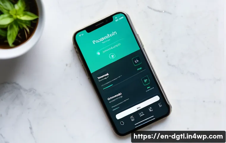 디지털 헬스케어의 사용자 경험 개선 전략 - A sleek, modern digital health app dashboard displayed on a smartphone screen, showcasing clear, org...